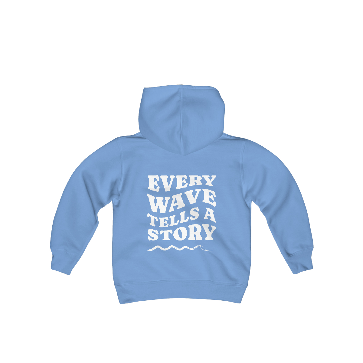 Kids every wave tells a story hoodie