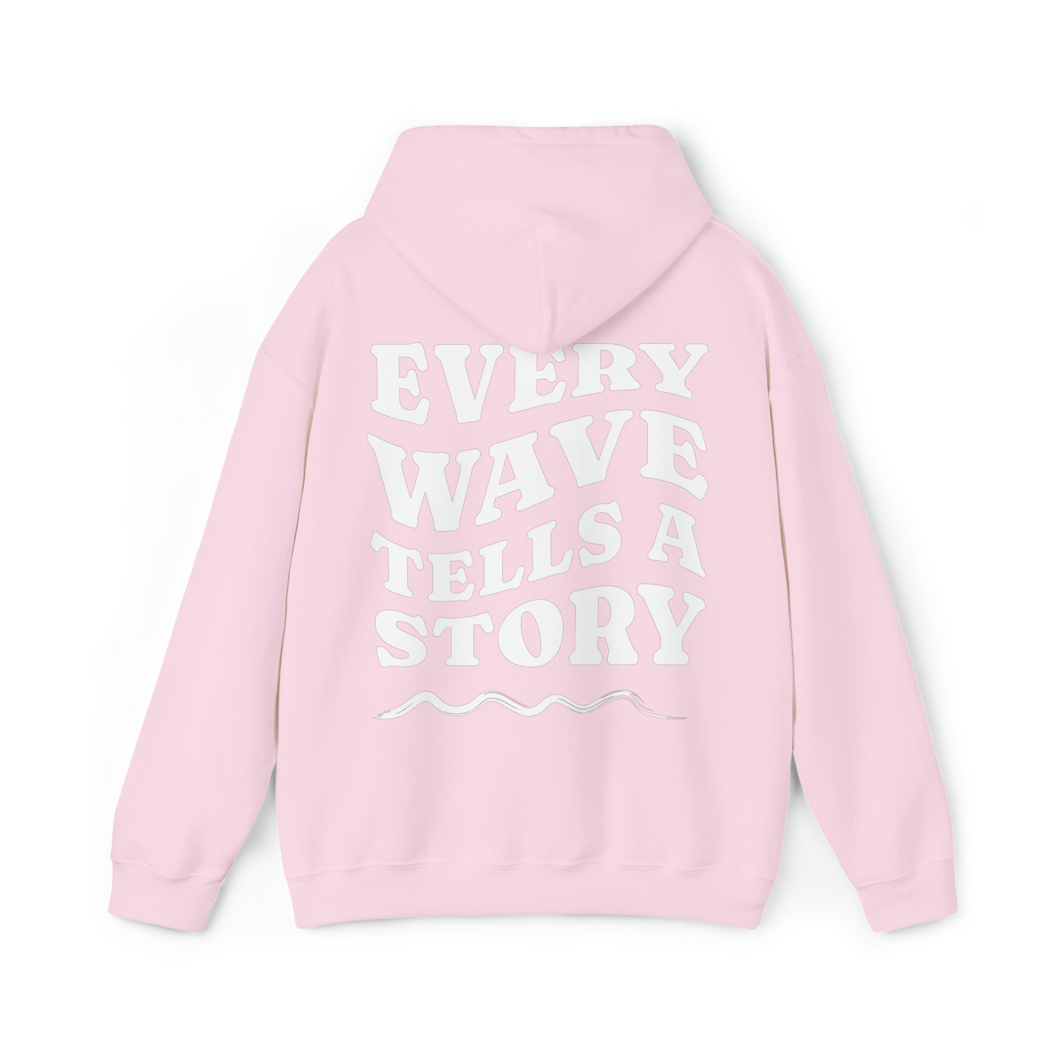 Every Wave Tells a Story Pastel Hoodie