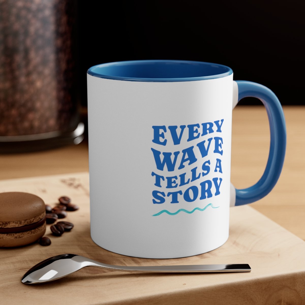 Every Wave tells a story coffee mug