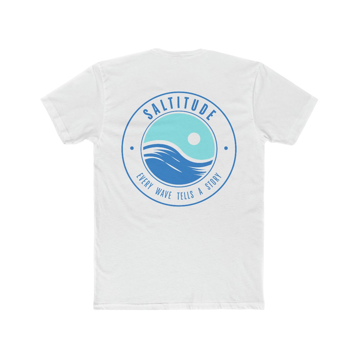 Saltitude Wave White Cotton Tee